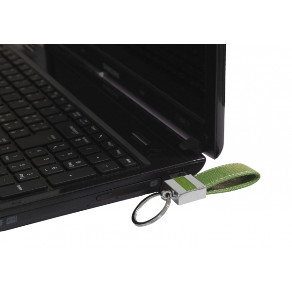 Portachiavi in pelle con USB - immagine 3