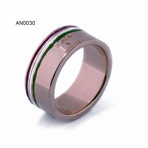 Anello in bronzo con tricolore