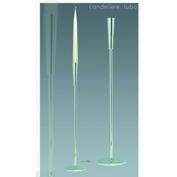 Silver Candlestick "Tube" - Image 2