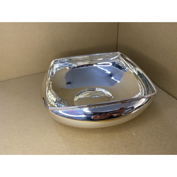 Silver Square Bowl "Emerald" - Image 5