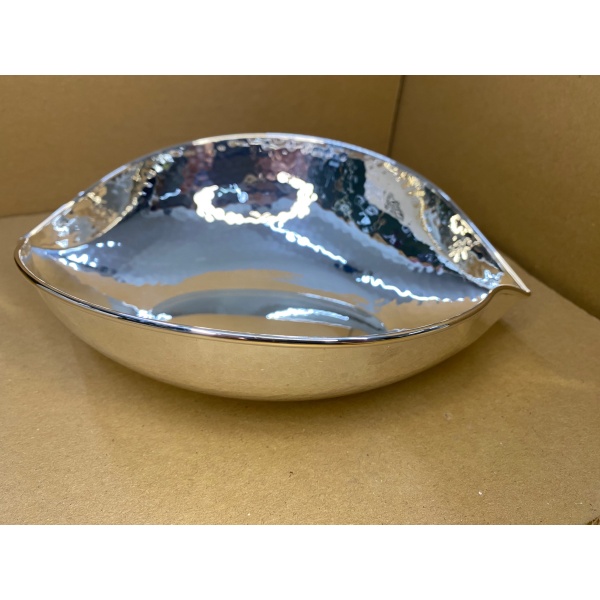 Silver Bowl " Leaf " - Image 4