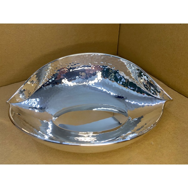 Silver Bowl " Leaf " - Image 5