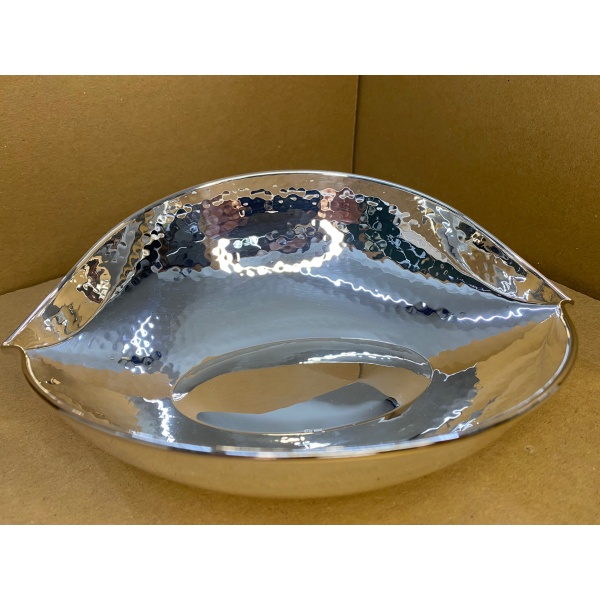 Silver Bowl " Leaf " - Image 6