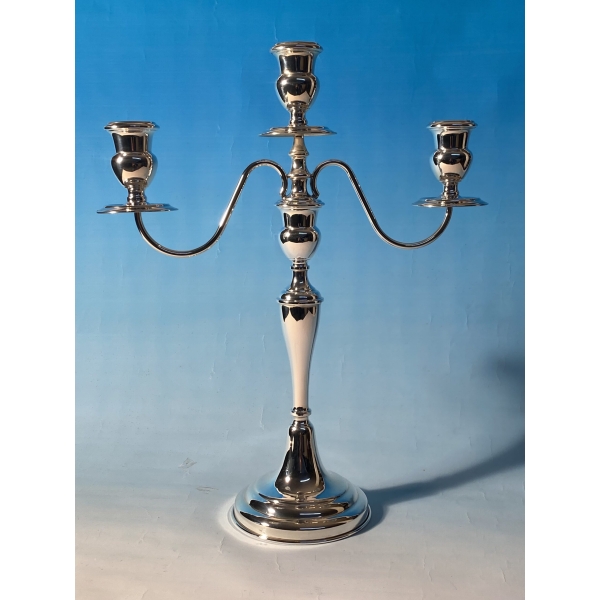 Sterling Silver Candelabra 3 lights - Image 2