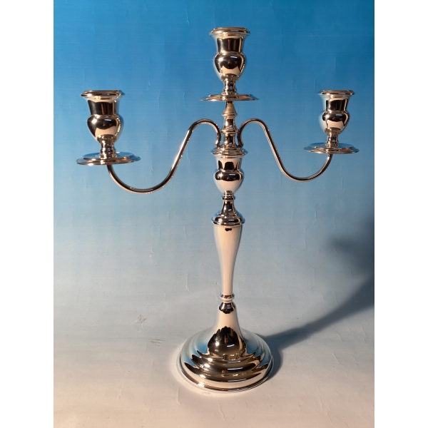 Sterling Silver Candelabra 3 lights - Image 3