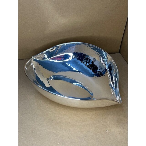 Silver Bowl " Leaf " - Image 7
