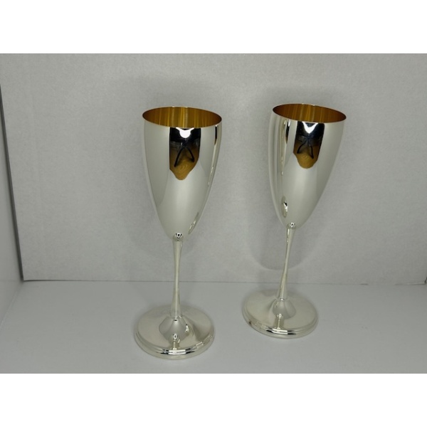 Coppia Calici Interno Oro