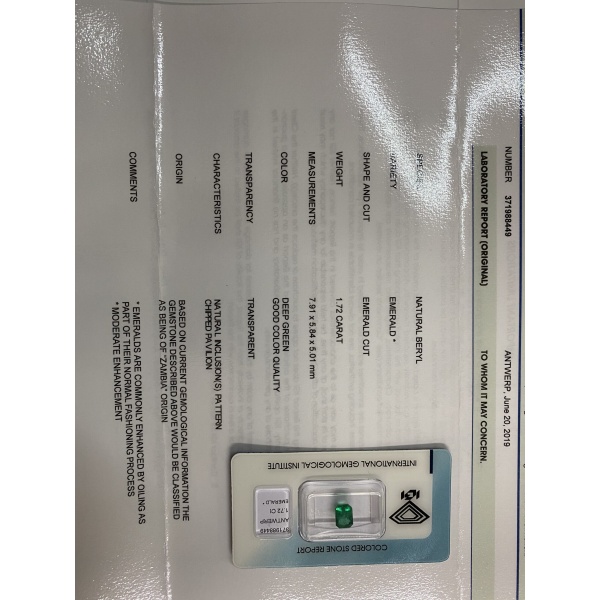 Smeraldo Naturale 1,72 ct - immagine 5