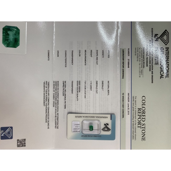 Smeraldo Naturale 1,72 ct - immagine 6